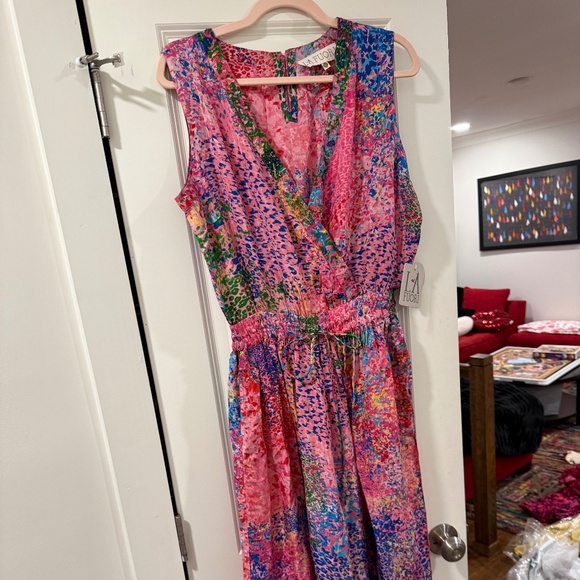 NWT La Fuori Silk Jumpsuit